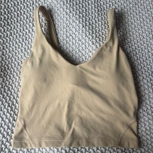 Lululemon Yellow Crop Athletic Top